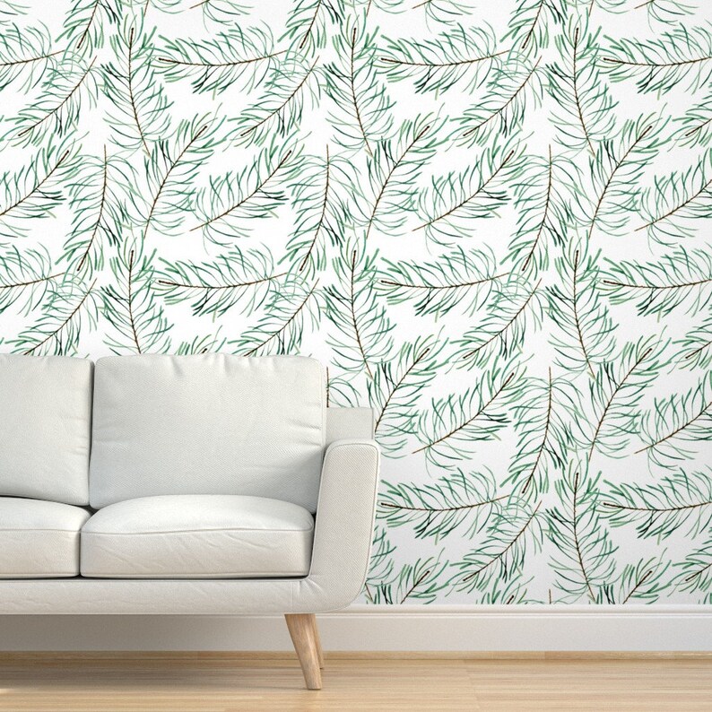Pine Branches Wallpaper Pine Branches by Juliabadeeva Pine - Etsy