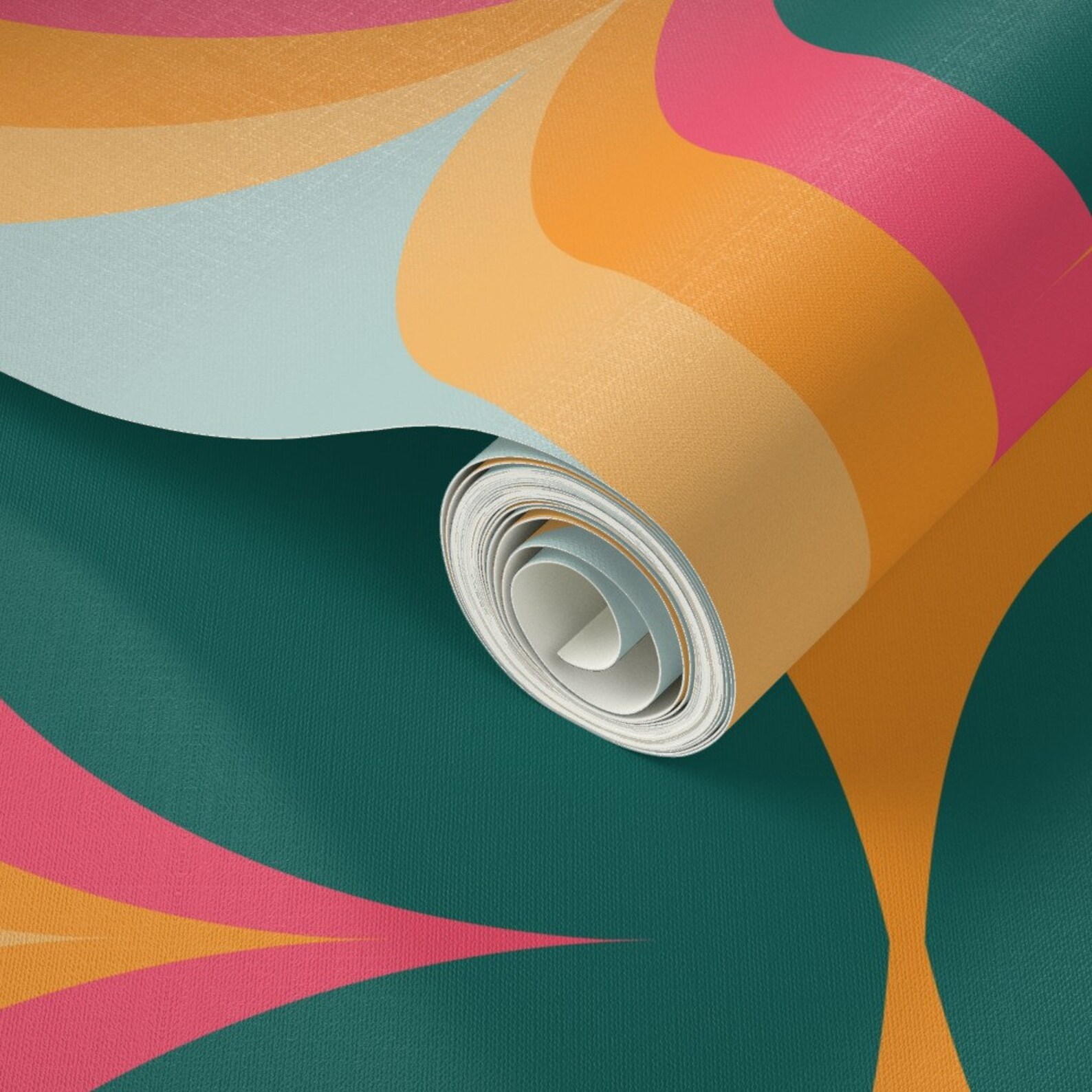 Vintage Stripe Wallpaper 70's Retro by Annhurleydesign Etsy