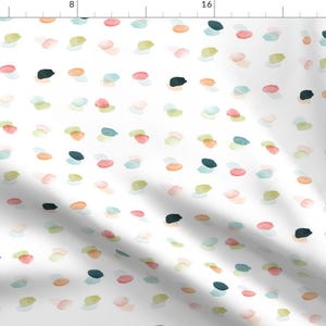 Watercolor Overlapping Dots Fabric - Multi Watercolor Overlapping Dots By Laurapol - Watercolor Cotton Fabric By The Yard With Spoonflower