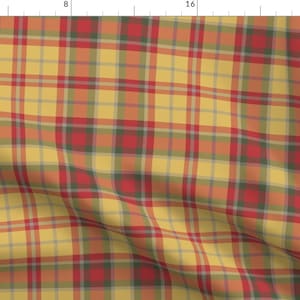 Plaid Fabric - Faubourg Madras Plaid By Peacoquettedesigns - Plaid Home Decor Apparel Upholstery Cotton Fabric By The Yard With Spoonflower