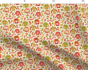 Merry Christmas Ugly Sweater Holiday Fabric - Ugly Sweaters By Magicforestory - Merry Christmas Cotton Fabric By The Yard With Spoonflower