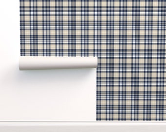 Peel-and-Stick Removable Wallpaper Brown Rust Tartan Peel-and-Stick Removable Wallpaper Brown Rust Tartan