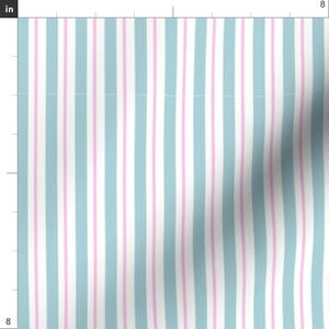 Striped Fabric - Teal & Raspberry Stripes Mini by Quietlycreative ...