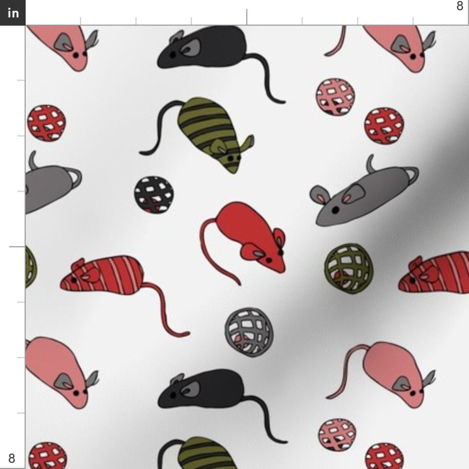 Colorful Cat Toy Fabric Cat Toys White by Fernlesliestudio - Etsy