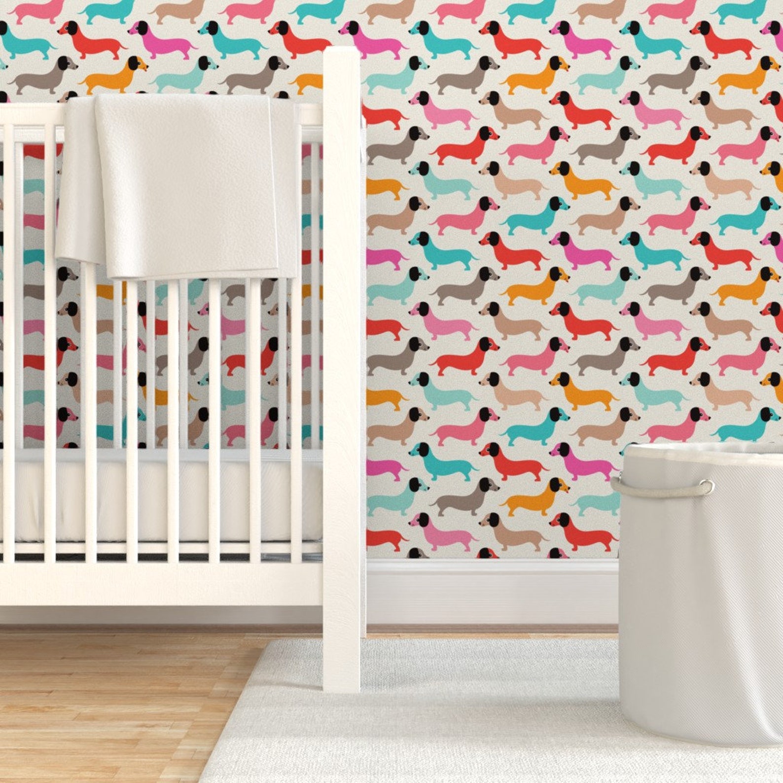 Colorful Weiner Dogs Wallpaper Dachshund By | Etsy