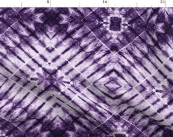 Tie Dye Acid Wash Purple Fabric - Purple - Tie Dye | 4 C18bs By Littlearrowdesign - Tie Dye Cotton Fabric By The Yard With Spoonflower