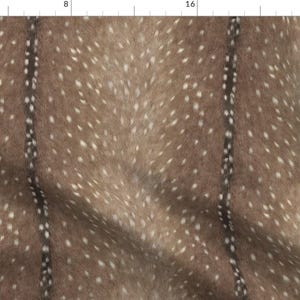 Deer Hide Fabric - Deer Hide In Taupe By Willowlanetextiles - Woodland Country Chic Deer Hide Cotton Fabric By The Yard With Spoonflower
