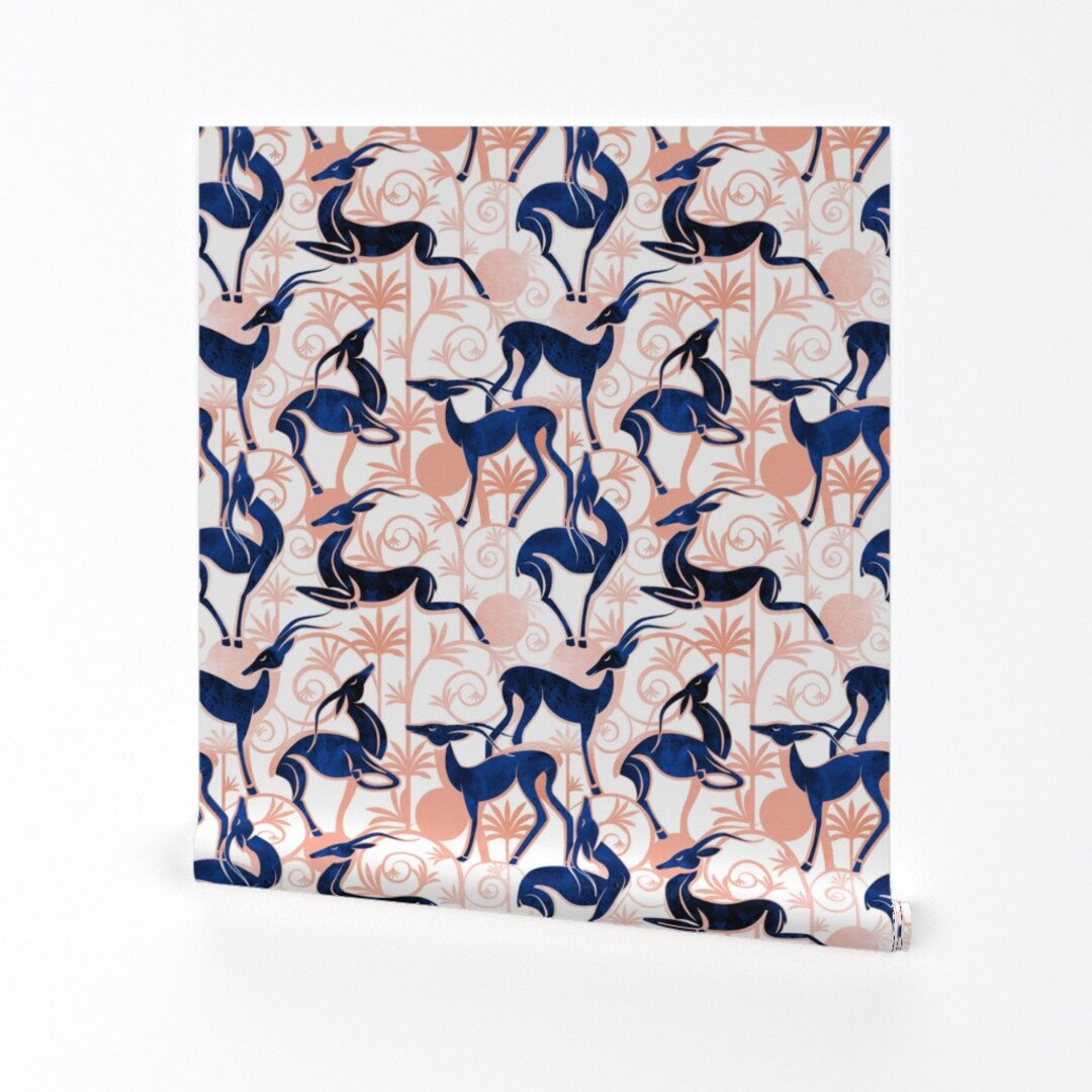 navy and white gazelles