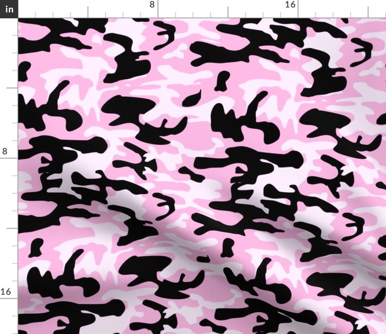 Pink Camo Fabric Pink Army Camo Pattern by Inspirationz | Etsy