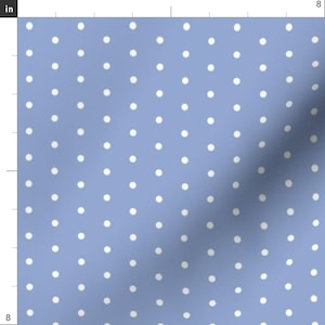 Dot Fabric - Dot // Dots Spots Polka Dot Blue Periwinkle Sweet Little Dots By Andrea Lauren - Dot Cotton Fabric By The Yard With Spoonflower image 3
