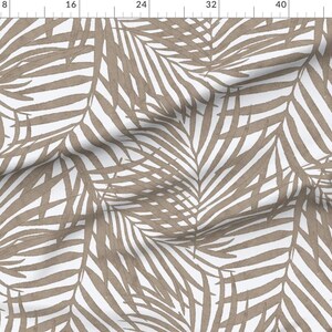 Tela de tapicería de palmeras tropicales - Frondas de acuarela de danika_herrick - Tela costera de verano con acuarela cortada a medida con Spoonflower imagen 3