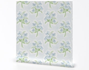 Dainty Floral Wallpaper -  Pearl's Bouquet by danika_herrick - Bouquets Grand Millenial  Removable Peel and Stick Wallpaper by Spoonflower
