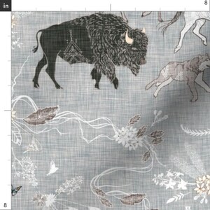 Buffalo Jump Hide Satin Fabric By the Yard Pre Order