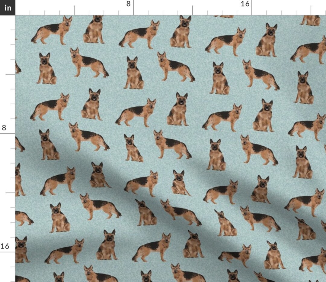 German Shepherd Fabric German Shepherd Pet Quilt B Dog by Petfriendly