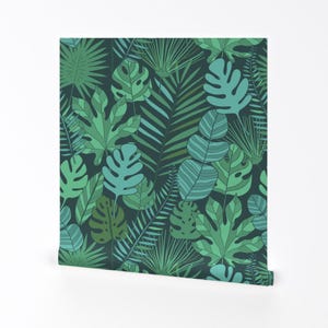 Tropical Plantation Wallpaper - Tropical Plantation By Kostolom3000 - Custom Printed Removable Self Adhesive Wallpaper Roll by Spoonflower