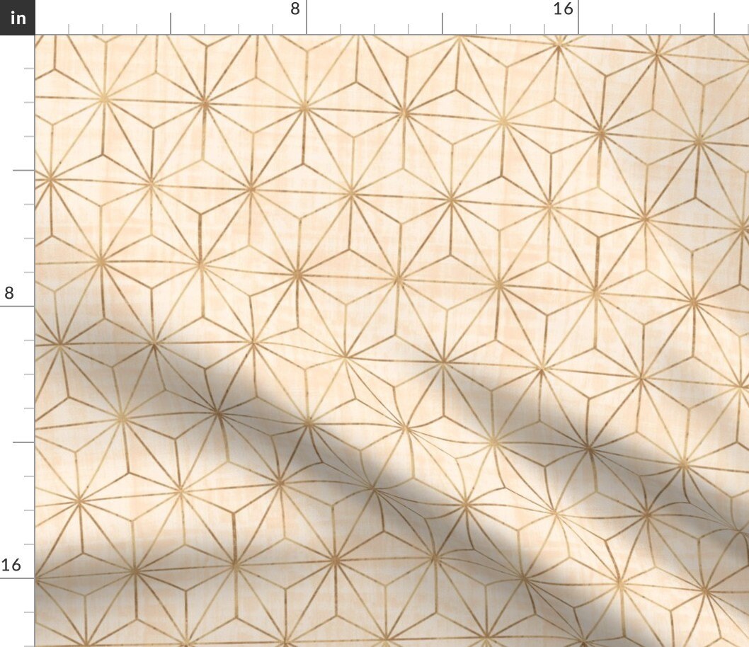 Removable Water-Activated Wallpaper Retro Star Vintage Geometric Nursery Geo