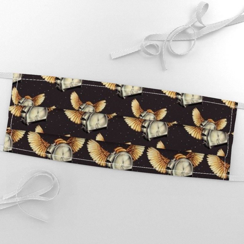 Retro Kitsch Hipster Flying Toaster Fabric Flying Toasters Etsy