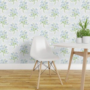 Dainty Floral Peel and Stick Wallpaper - Bouquets Grand Millenial Feminine - Removable Wall Decor Art - Pearl's Bouquet by danika_herrick image 1