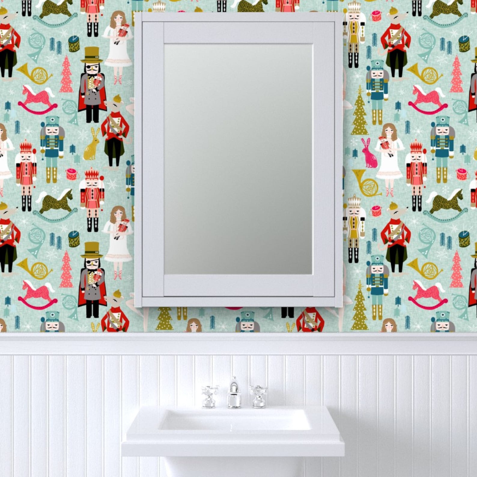 Nutcracker Wallpaper Large Xmas Holiday Christmas by Andrea - Etsy