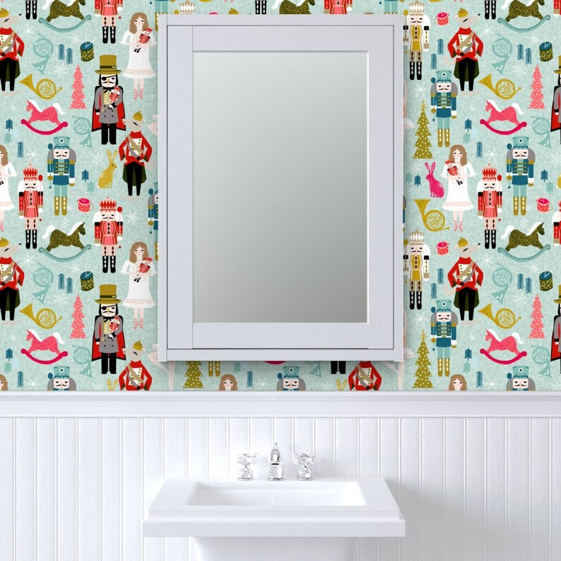 Nutcracker Wallpaper Large Xmas Holiday Christmas by Andrea - Etsy