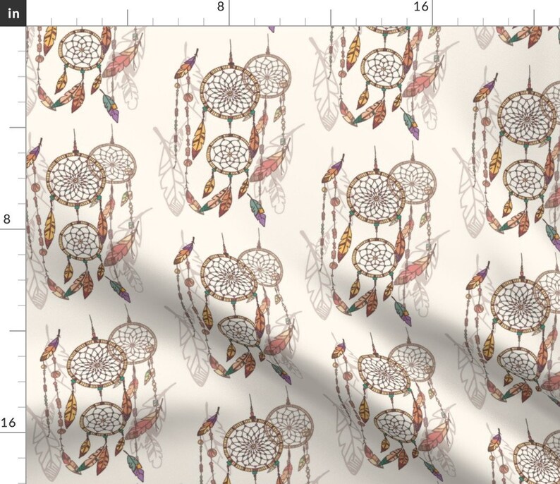 Dream Catcher Fabric Dream Catcher by Bluelela Dream Etsy