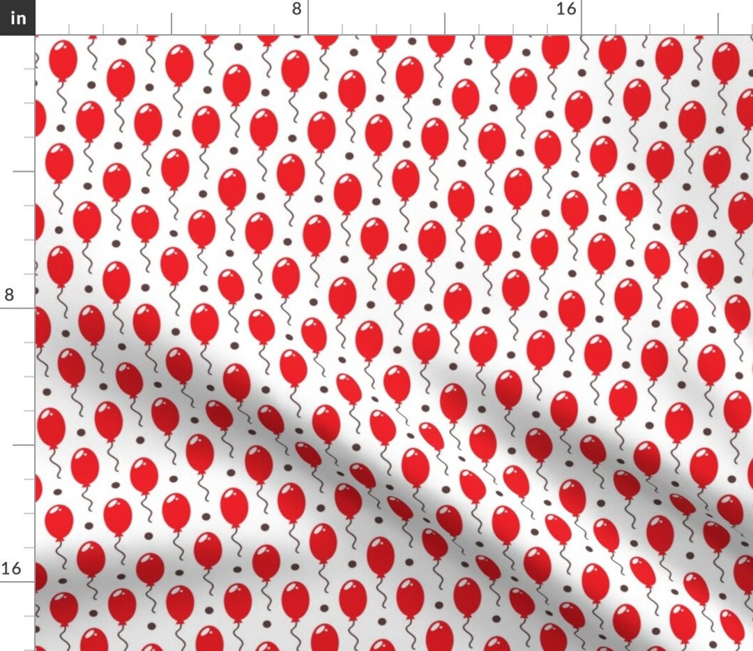 Red Balloon Fabric Balloon Pattern by Boyusya Red Balloons Etsy