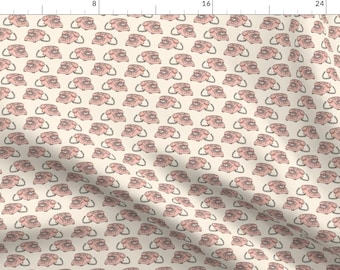 Vintage Fabric - Retro Telephone by riveroakstudio - 90s Nostalgia Phone Telephone 80s 70s Novelty Retro Fabric by the Yard by Spoonflower