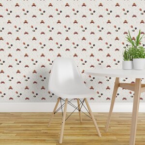 Coastal Boho Peel and Stick Wallpaper - Hermit Crabs Crustacean Shellfish - Removable Wall Decor Art - Hermit Crabs by alyssawalshdesign