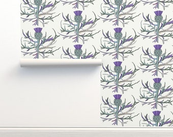 Thistle Wallpaper - Etsy