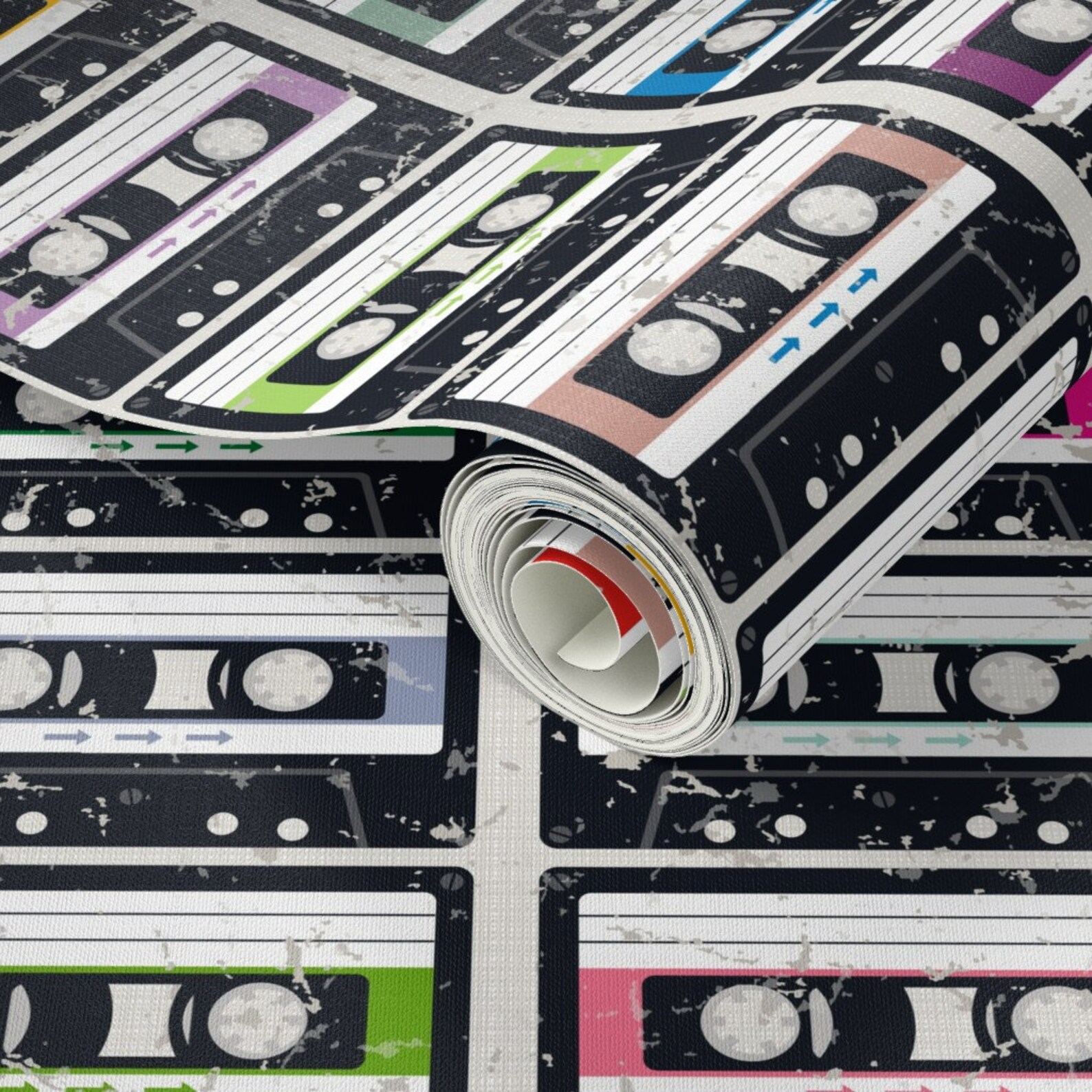 Cassette Wallpaper Julie’s Cassette Tapes by - Etsy
