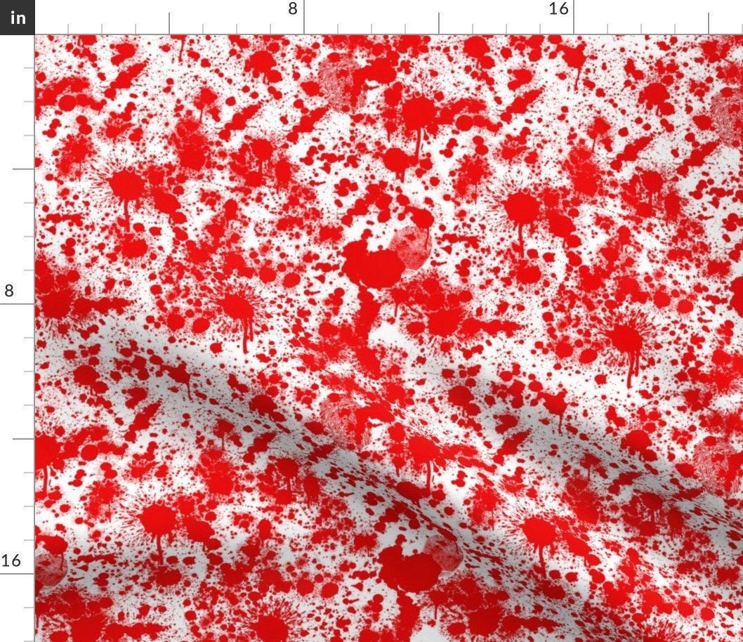 Blood Fabric Blood Pattern by Lanrete58 Blood Splatter Red Etsy
