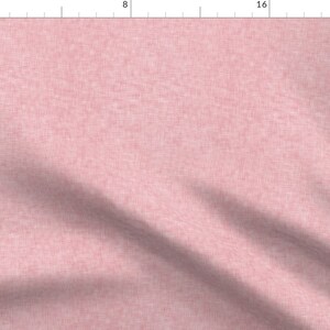 Solid Pink Heathered Fabric - Wintry Wood Solid Linen (Blush) By Nouveau Bohemian - Solid Cotton Fabric By The Yard With Spoonflower