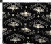 Halloween Fabric - Spooky Moths (Black) By Therewillbecute - Moth Spooky Black White Moody Cotton Fabric By The Yard With Spoonflower 