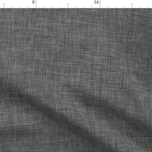 Weathered Solid Gray Fabric - Charcoal Crosshatch by ivieclothco - Monochromatic Rustic Weathered  Fabric by the Yard by Spoonflower