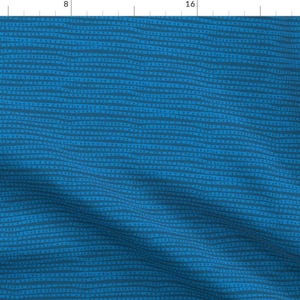 Blue Mod Stripe Fabric - Crowded Pod Stripes In Jay + Slate By Kheckart - Blue Mod Scandi Stripe Cotton Fabric By The Yard With Spoonflower