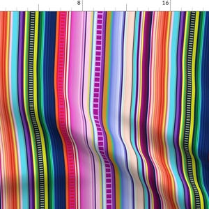 Mexican Blanket Print Fabric Fiesta Serape Striped Textile Pattern Printed by the Yard Etsy Canada