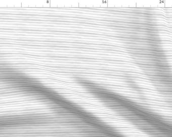 Watercolor Gray Stripes Fabric - 7" Baby Elephant Stripes / Mix Match By Shopcabin - Stripes Cotton Fabric By The Yard With Spoonflower