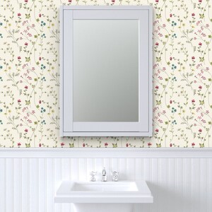 Flowers Wallpaper Pressed Flowers by Pinkpineappledesign - Etsy