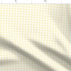 Spring Plaid Pale Yellow Fabric - Spring Plaid - Gingham Check - Yellow - Lad20 By Littlearrowdesign - Spring Plaid Fabric With Spoonflower