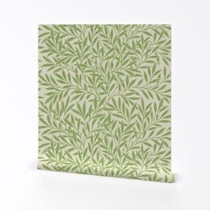 Willow Wallpaper - Willow ~ Original 12&quot; By Peacoquettedesigns - Willow Custom Printed Removable Self Adhesive Wallpaper Roll by Spoonflower