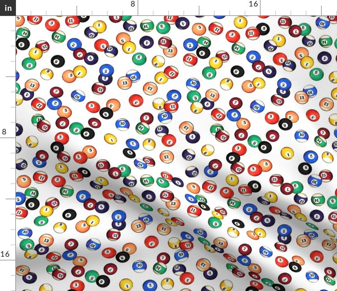 Billiards Fabric Billiards Balls by Thin Line Textiles Billiards Pool