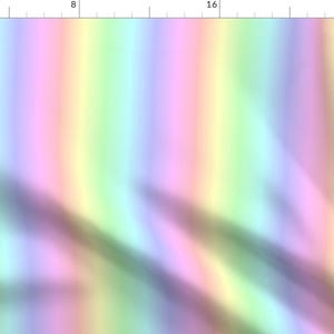 Pastel Fabric - Gradient By Modernfox Prism Light Rainbow Cotton Candy Soft Pale Unicorn Crystal- Cotton Fabric By The Yard With Spoonflower