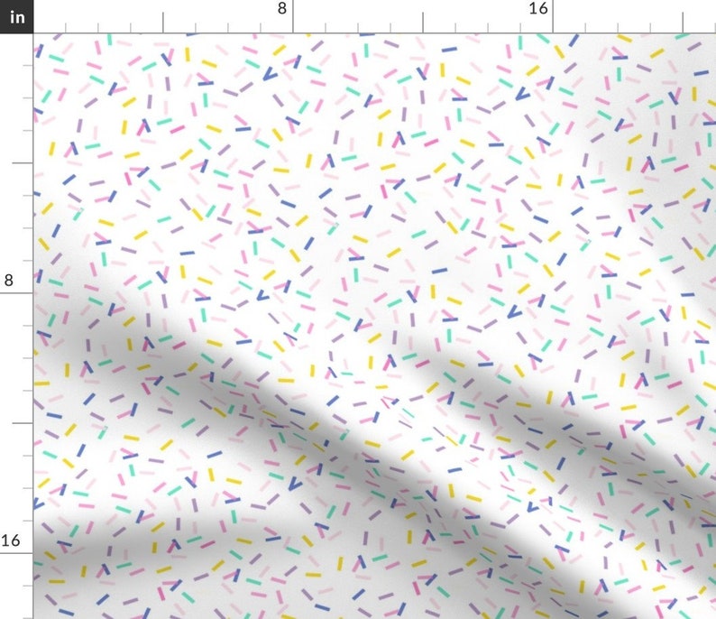Confetti Fabric birthday Confetti Colorful by Pizzzaparty Etsy