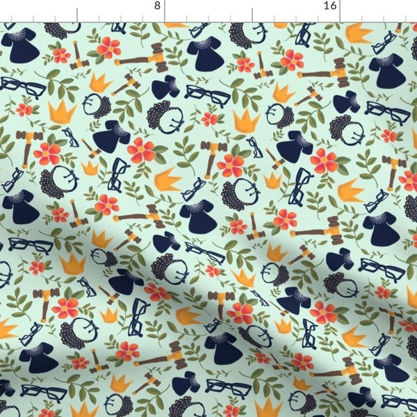 Fabric by the Yard Ruth Bader Ginsburg Etsy