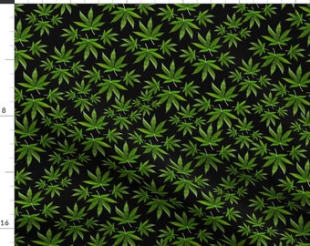 Marijuana Fabric - Sweet Indica/Sativa Hybrid By Camomoto - Marijuana Cotton Fabric By The Yard With Spoonflower