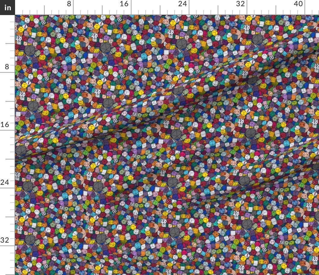 Dice Fabric Dice Galore Assorted by Piratical Dice Etsy