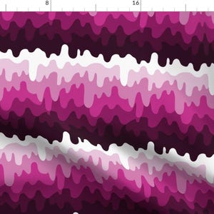 Purple Drips Fabric - Purple Paint Drips By Alexispdesigns - Purple To White Gradient Ombre Cotton Fabric By The Yard With Spoonflower