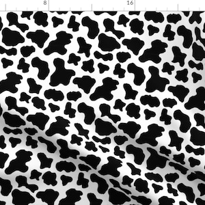Farmhouse Fabric - Cow Print Small by charlottewinter -  Animal Print Cow Farm Rustic Cow Print Farm Core Fabric by the Yard by Spoonflower