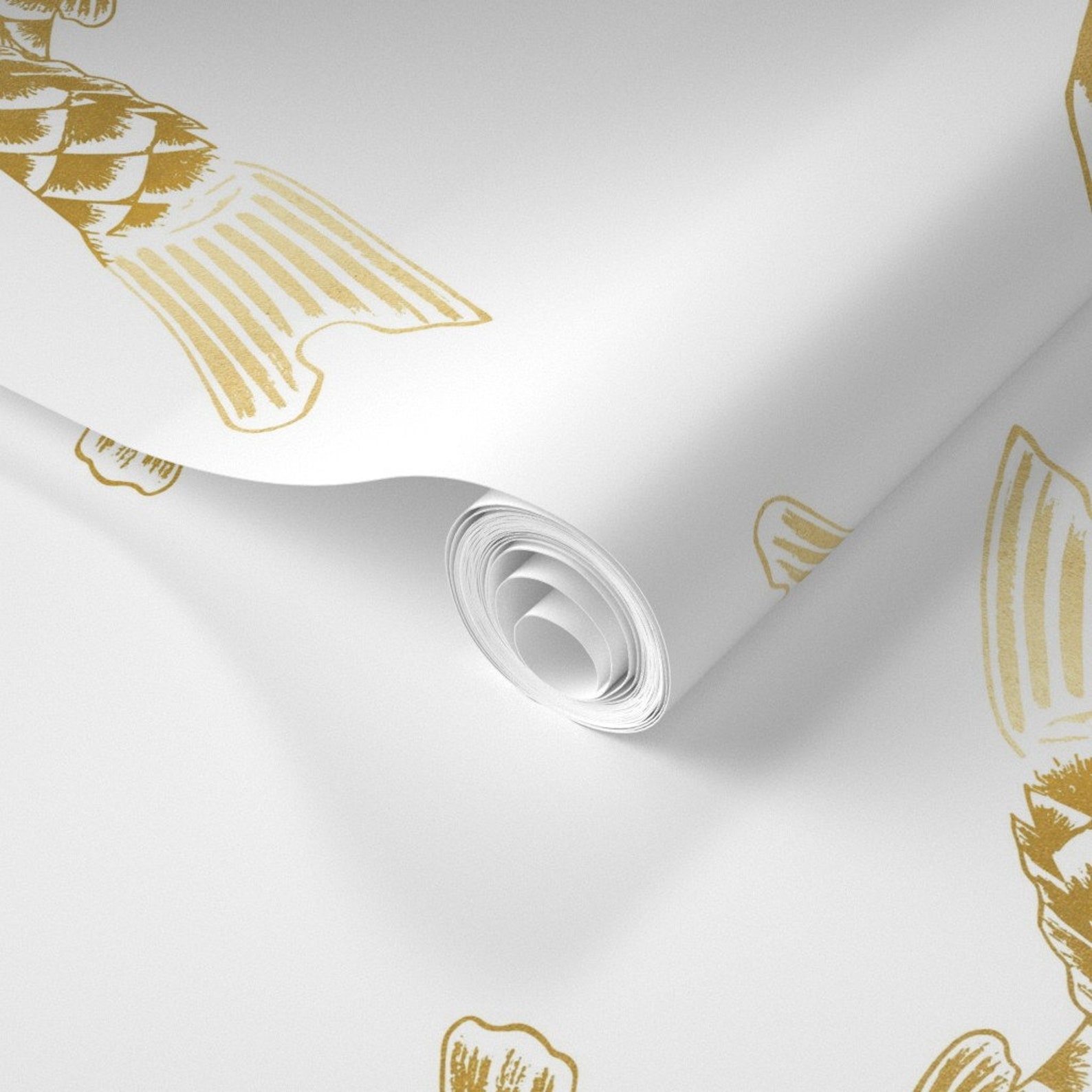 Goldfish Wallpaper Gold Metallic Fish Goldfish by Jenlats - Etsy