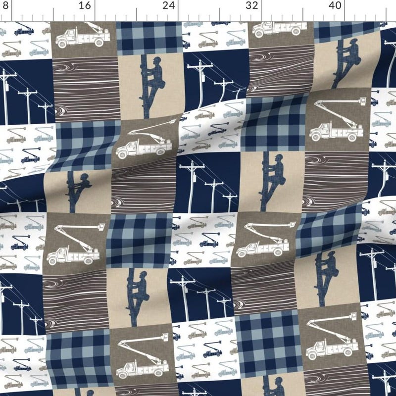 Lineman Fabric - Etsy